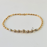 BEADED TWO TONE BRACELET