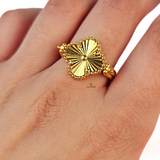 REVERSIBLE FLOWER FLIP RING