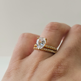 PEAR CUT RING SET