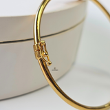 3 DIAMANTE MOVE HINGED BANGLE