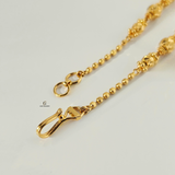 BEADED DOUBLE CHAIN BRACELET