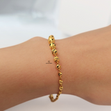 BEADED DIAMOND CUT BRACELET