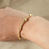 CENTRE BEADED TUBE BRACELET