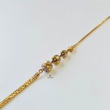 TWO TONE BEADED BRACELET