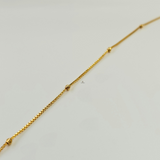 DAINTY BEADED STATION ANKLET
