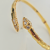 GOLD VIPER CUFF BANGLE
