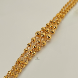 TRIPLE LAYERED BEADED BRACELET