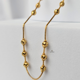 BEADED STATION BOX CHAIN
