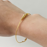 FACET BEAD BANGLE BRACELET