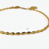 BEADED HEART CHARM BRACELET