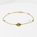 GOLD SATELLITE FLOWER BRACELET