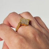 REVERSIBLE FLOWER FLIP RING