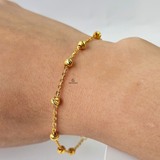 DIAMOND CUT STATION BRACELET