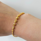 BEADED DIAMOND CUT BRACELET