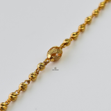 DIAMOND CUT PATTERNED BALL BRACELET