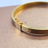 SCREW DESIGN HINGED BANGLE