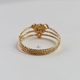 TRIANGLE BEADED RING