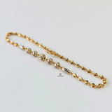 BEADED TWO TONE BRACELET