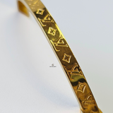 THIN LV MONOGRAM HINGED BANGLE
