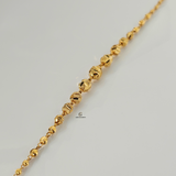 BEADED DIAMOND CUT BRACELET