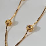 BEADED TWO TONE CHAIN