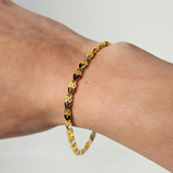 TWO TONE LINK DESIGN BRACELET