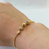 TWO TONE BEADED BRACELET