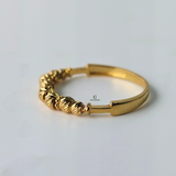 SINGLE ROW BEADED RING