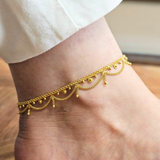 DRAPED CHAIN ANKLET