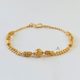 BEADED DOUBLE CHAIN BRACELET