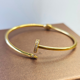 GOLD NAIL CUFF BANGLE
