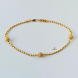 GOLD SAND BLAST BALL BRACELET