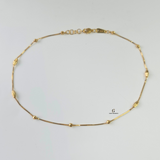 LIGHTWEIGHT BEADED STATION ANKLET