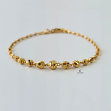 BEADED DIAMOND CUT BRACELET