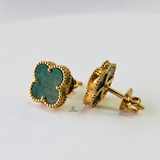 GREEN FLOWER STUD