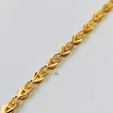 LEAF CUTTING FLAT BRACELET