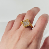 REVERSIBLE FLOWER FLIP RING