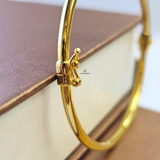 SINGLE FLOWER HINGED BANGLE