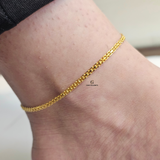 INTERLINK FLAT CHAIN ANKLET