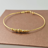 FACET BEAD BANGLE BRACELET
