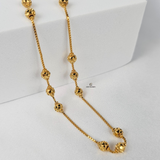 BEADED STATION BOX CHAIN