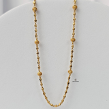 GOLD DOTTED 10 BEADS CHAIN