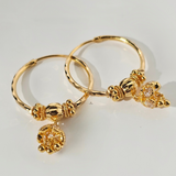 CUBIC ZIRCONIA GOLD DROP EARRINGS