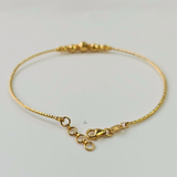 FACET BEAD BANGLE BRACELET