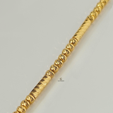 BEADED FINE CHAIN BRACELET