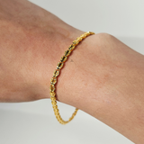 DIAMOND CUT LINK BRACELET