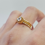 SINGLE STONE ITALIAN RING