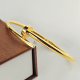 GOLD NAIL CUFF BANGLE
