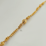 BEADED DOUBLE CHAIN BRACELET