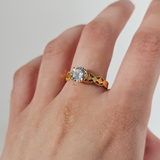 SINGLE STONE DIAMOND CUT RING